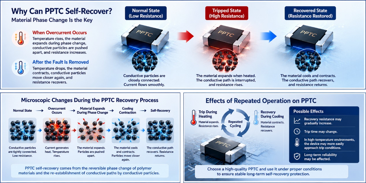Why Can a PPTC Reset Itself?