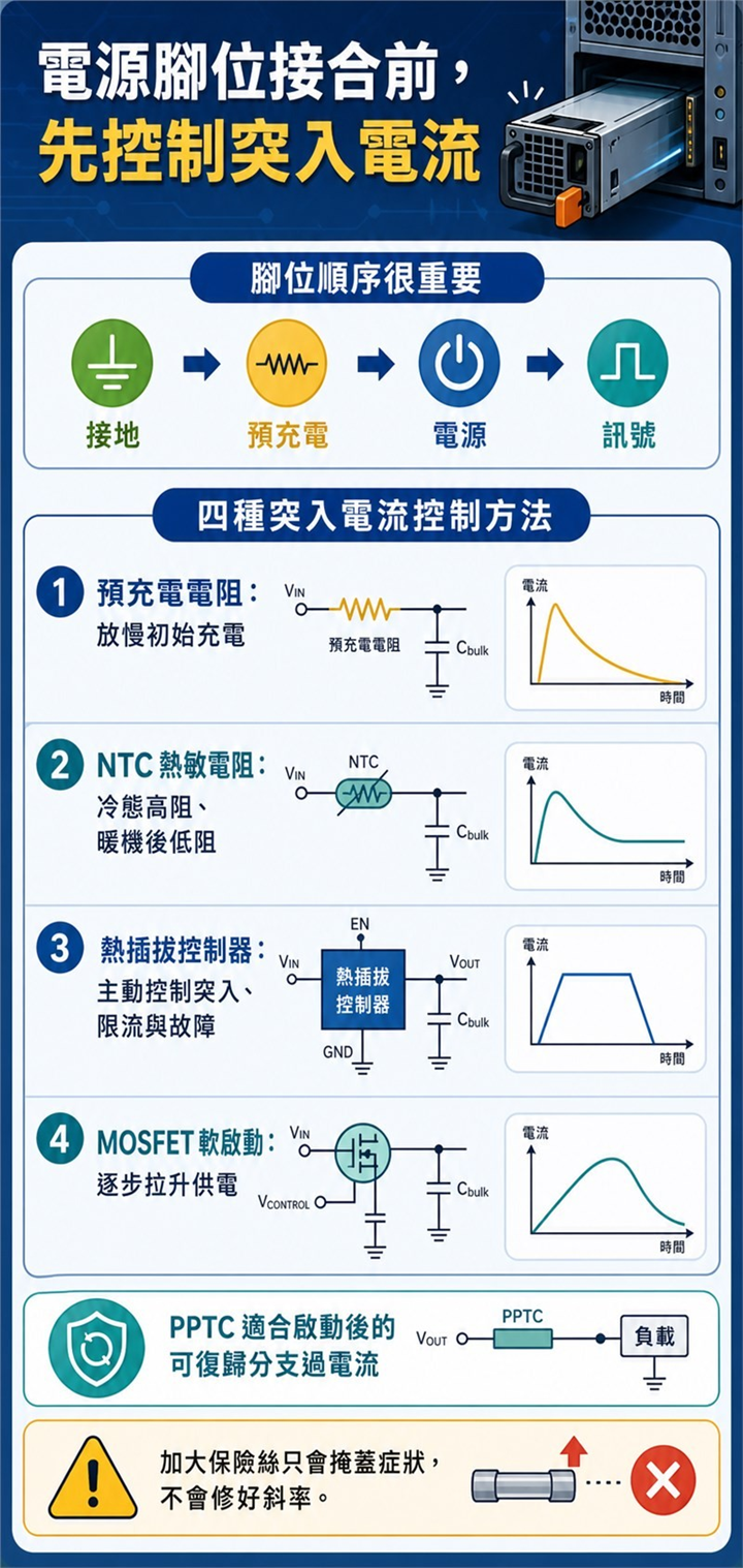 server-hot-swap-inrush-control-infographic
